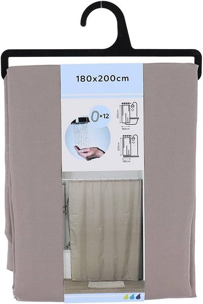 erorex Design Fabric Polyester Bed And Bath Products 71Wx79H Inch 180Cmx200Cm Taupe