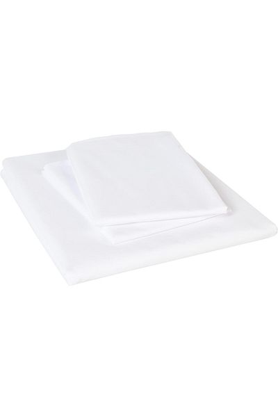 erorex White King Flat Sheet Set 3 Piece Set