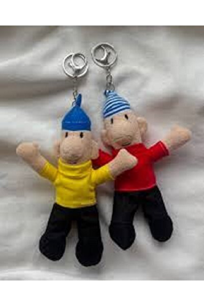 farist Yaratıcı Anime pat ve mat Brothers kardeşler anahtarlık sevimli oyunca...