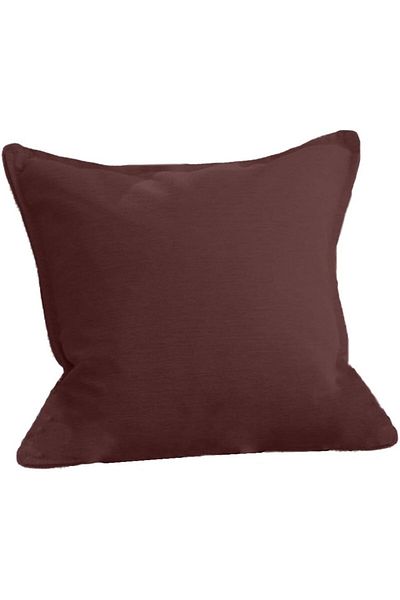 erorex Linen Square Decorative Cushion Microfiber Filler 30X30 Wine Red