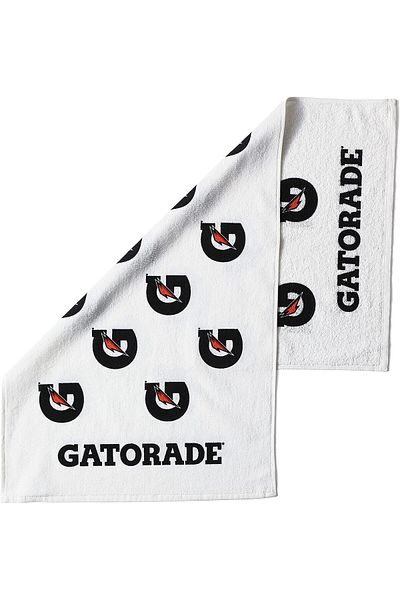 erorex G Towel 22 Inch X 42 Inch Cotton White Black Orange