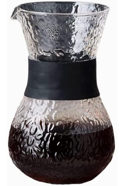erorex Drip Coffee Maker, 400Ml Coffee Server Pot Without Filter, Coffee Dripper Elegant Glass Carafe |