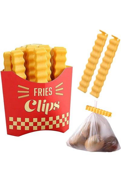 erorex Sealing Clips Chips Shaped Bag Sealer Clips With Refrigerator Sticker Moist Clips For Food Bags