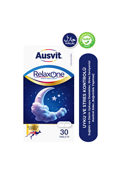 Ausvit Relaxone Stress & Sleep Support - Valerian Ve 5-htp Içeren Stres Ve Uy...