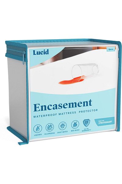 erorex Encasement Mattress Protector Completely Surrounds Mattress For Waterproof Protection White King
