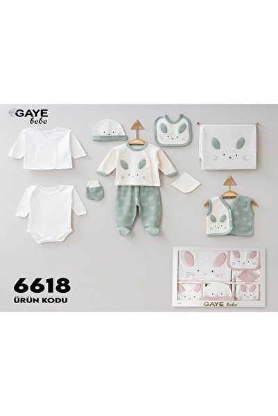 Gaye Bebe 10'lu Hastane Çıkışı  Tavşanlı Zıbın Seti
