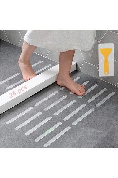 erorex Anti Slip Strips Safety Shower Treads Stickers 24 Pics Bathtub Non Slip Stickers Anti Skid Tape For