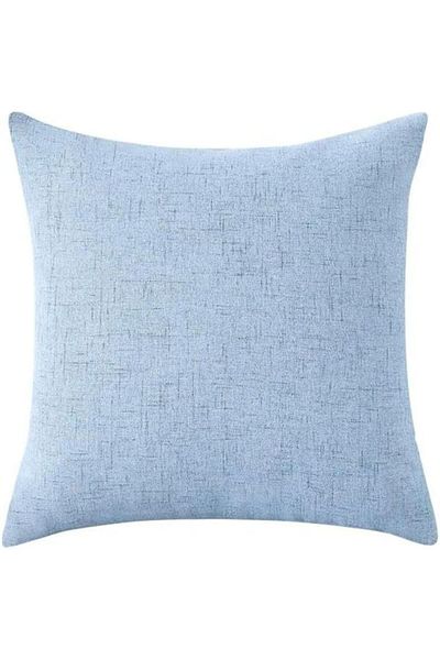 erorex Soft Linen Decorative Solid Filled Cushion 45*45 Dark Egg Blue Am.8563255 Kun