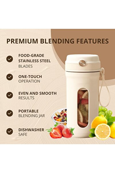 erorex Portable Blender, Personal Size Blender Shakes Smoothies 10 Ultra Sharp Blades, 16 Oz Mini Blender