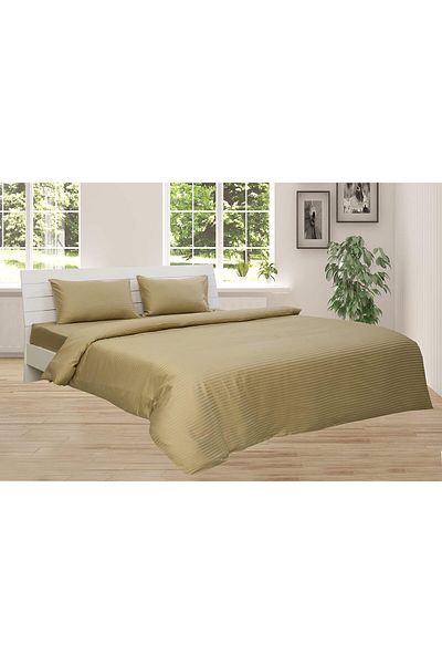 erorex Double Comforter 6Pc Set 100 Percent Cotton 250Tc Sateen 1Cm Stripe Filling: 250Gsm Hollow Non