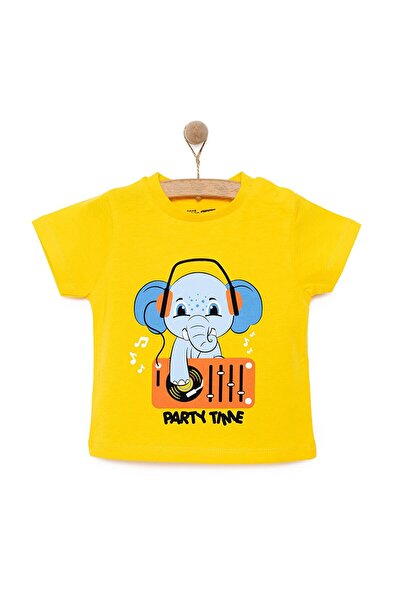 ebebek Hello Baby HelloBaby Basic Erkek Parti Fil Baskılı T-Shirt Erkek Bebek