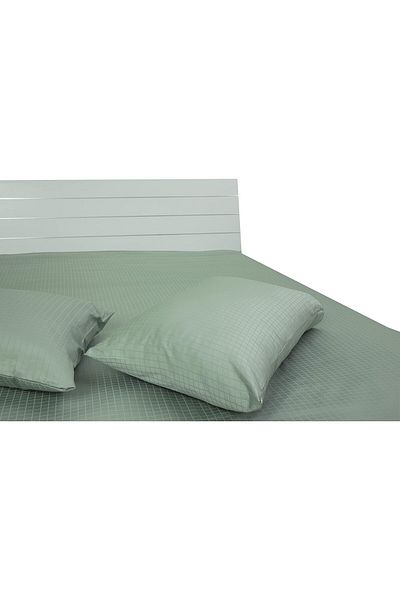 erorex 2Pc Pillow Cover 250Tc 100 Percent Cotton Dobby Box Sateen Standard Size: 50