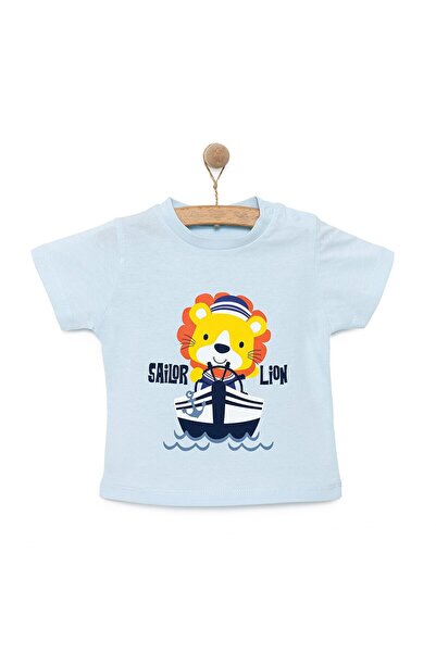 ebebek Hello Baby HelloBaby Basic Erkek Gemici Aslan Baskılı T-Shirt Erkek Bebek