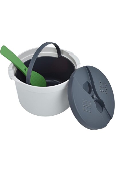 erorex 2L Microwave Rice Cooker Set Strainer, Food Grade Pp Material, Dishwasher Safe Container Quick