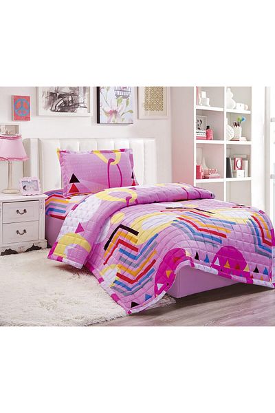 erorex Kids Compressed Comforter Set Reversible Bedding Set For Girls And Boys Soft Breathable 3Pcs Single