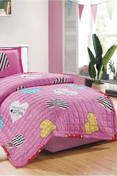 erorex Kids Reversible 3Pcs Compressed Comforter Set Soft Breathable Bedding Set For Boys And Girls Single
