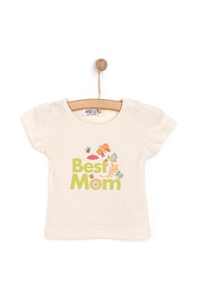 ebebek Hello Baby HelloBaby Basic Best Mom Baskılı Tshirt Kız Bebek