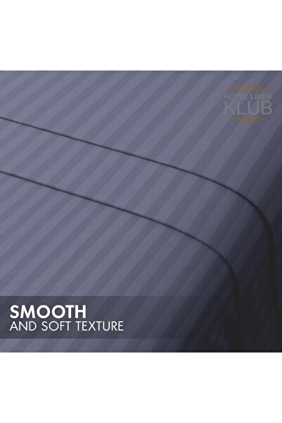 erorex Striped Microfiber Fitted Sheet Size: King 180 X 200 Cm Ultrasoft Plush Fabric Premium Durable