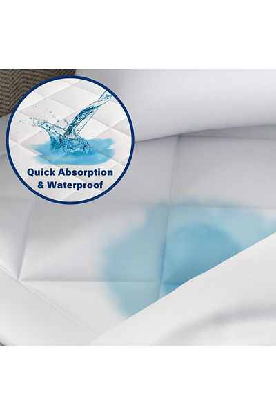 erorex Holden Waterproof Sofa Bed Mattress Protection Pad With 3M Scotchgard Moisture Management