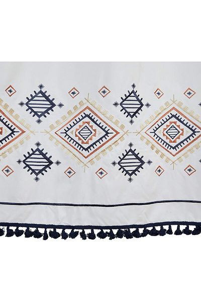 erorex Embroidered Bathroom Shower Curtain Southwest Geo 72 Inch