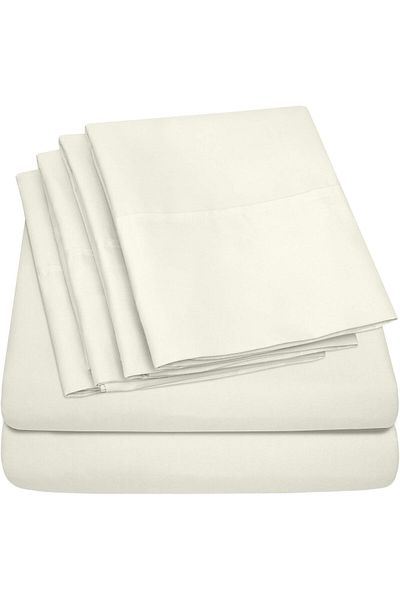 erorex King Size Beds 6 Piece 1500 Supreme Fine Brushed Microfiber Deep Pocket King Set Bedding 2 Extra