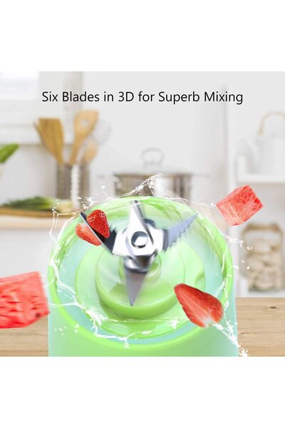 erorex Portable Blender, Personal Blender, Small Fruit Mixer 6 Blades, Electric Usb Rechargeable Juicer