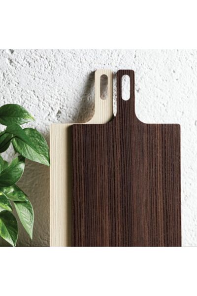 Bisetti HPL chopping board with walnut wood finish, 36x20x5 cm