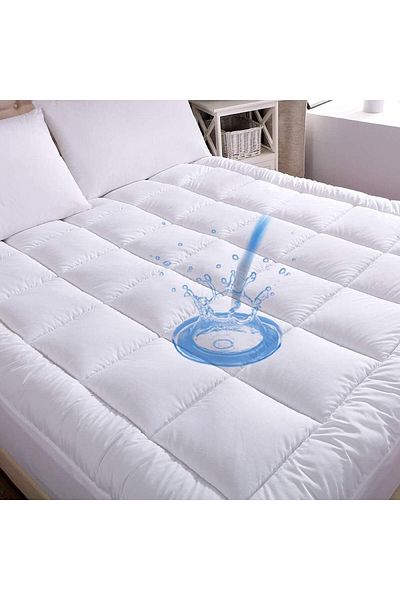 erorex Sleep Night Top Mattress Pad For Single Size Bed 200X100+8Cm With 4 Elasticated Corner Straps Soft
