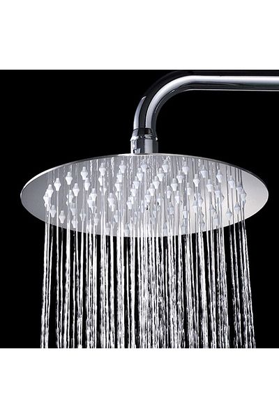 erorex 8 Inch Rainfall Shower Head Ultra Thin Stainless Steel And High Polish Chrome Luxury Durable Rain