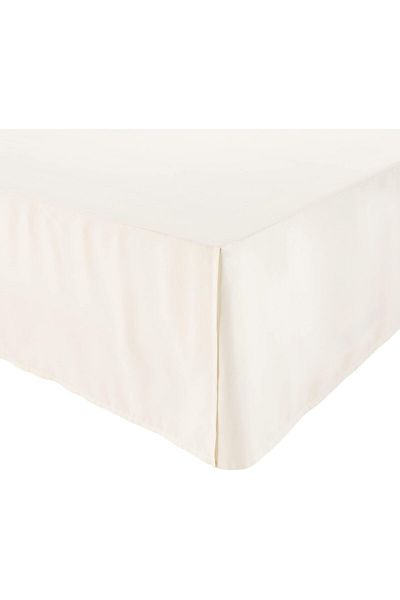 erorex Lightweight Pleated Bed Skirt King Off White