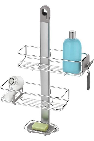 erorex Bathroom Storage Stainless Steel Silver Adjustable