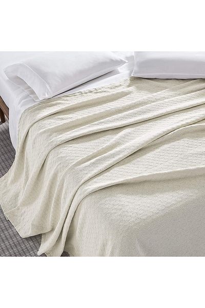 erorex 100 Percent Cotton Soft Premium Thermal Blanket Throw Lightweight And Breathable Leno Weave Perfect