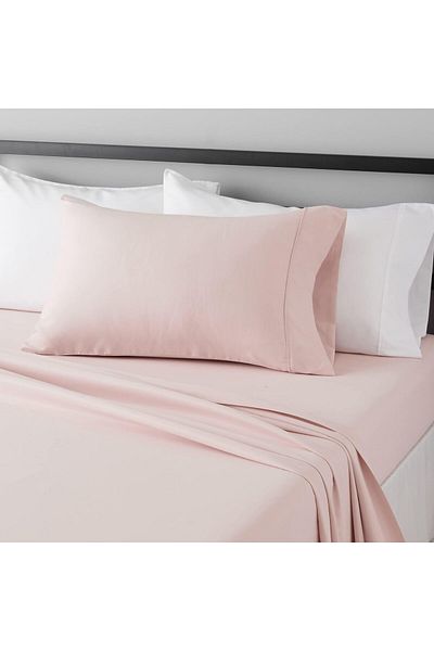 erorex Lightweight Super Soft Easy Care Microfiber Bed Sheet Set With 14” Deep Pockets Twin Xl Blush Pink