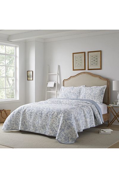 erorex Home Amberley Collection Quilt Set 100 Percent Cotton Breathable And Lightweight Reversible Bedding