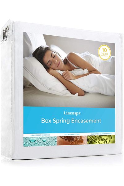 erorex Waterproof Proof Box Spring Encasement Blocks Out Liquids Stains And Dirt King