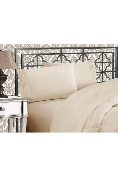 erorex 1500 Premier Wrinkle And Fade Resistant Hotel Quality Ultra Soft Luxurious 4 Piece Bed Sheet Set