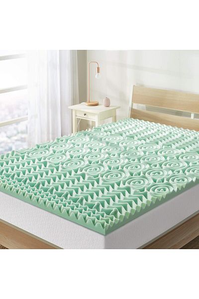 erorex Best Price Mattress 1.5 Inch 5 Zone Memory Foam Topper Mattress Pad With Calming Aloe Vera Infusion