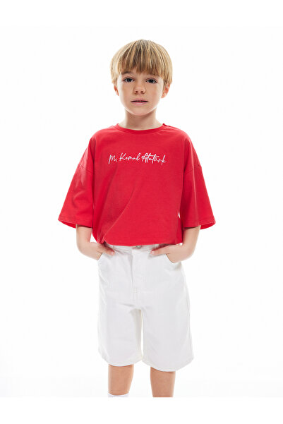 Koton Cotton Adjustable Elastic Pocket Denim Shorts