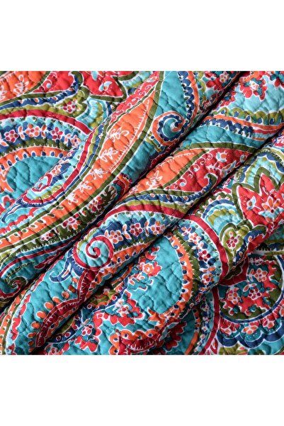 erorex Quilted Throw Blanket For Bed Couch Sofa European Gorgeous Floral 60X78 Inch