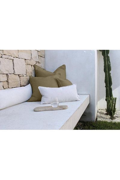 erorex Linen Square Decorative Cushion Microfiber Filler 45 * 45 Beige Am.102060400281 Pen