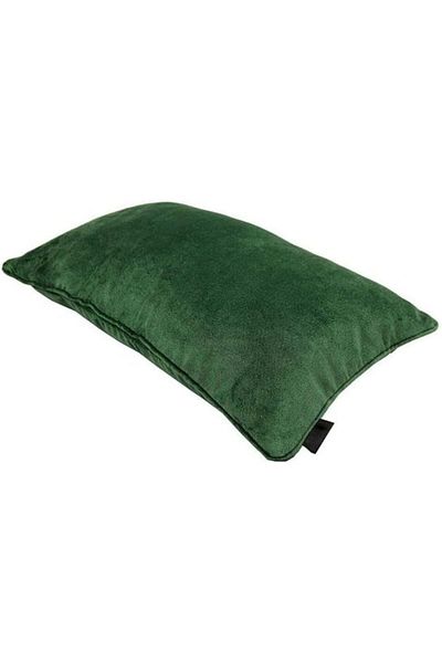 erorex Velvet Plain Matt Decorative Cushion Poly Filled 50X30Cm Moss Green
