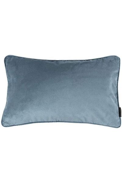 erorex Velvet Plain Matt Decorative Cushion Poly Filled Petrol Blue 50X30Cm