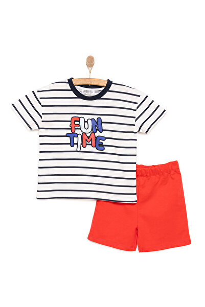 ebebek Hello Baby HelloBaby Motto Boy Erkek Tshirt-Şort Erkek Bebek