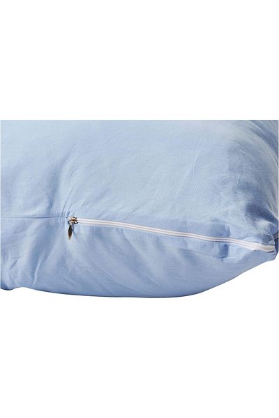 erorex 2.25Kg Pp Cotton Comfort Pregnancy And Maternity Pillow Blue 175X80X25Cm