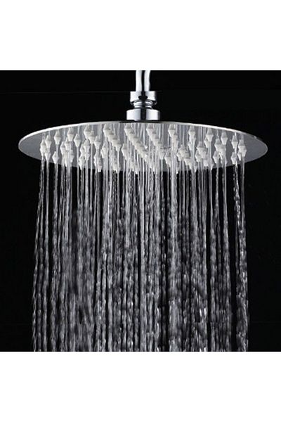 erorex 8 Inch Rainfall Shower Head Ultra Thin Stainless Steel And High Polish Chrome Luxury Durable Rain