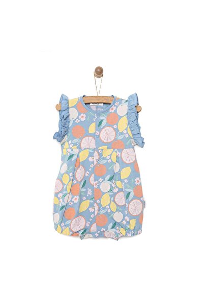 Bebetto Yenidoğan Aloha Fırfırlı Kısa Tulum Kız Bebek