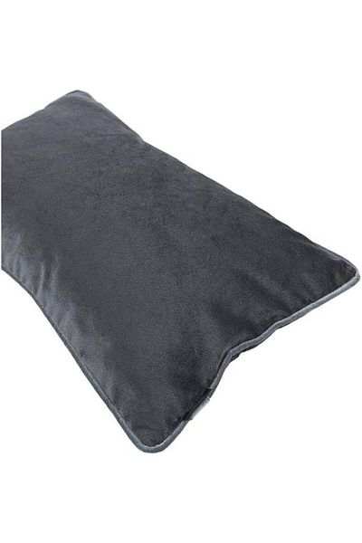erorex Velvet Plain Matt Decorative Cushion Poly Filled 50X30 Cm Charcoal Greyam.88800503008 Kun