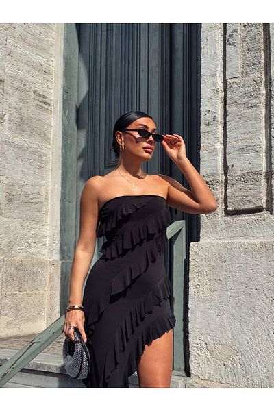 TAYT VEGAS ROCHIE LUNGĂ FIRFIRLI NEGRĂ