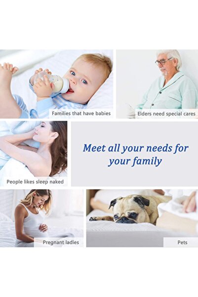 erorex Bamboo Mattress Protector For Bed 100 Percent Waterproof Cooling Mattress Encasement Ultra Soft And