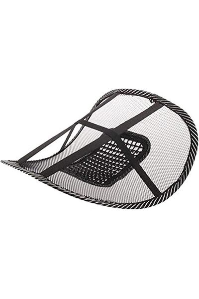 erorex Car Seat Chair Massage Back Lumbar Support Mesh Ventilate Cushion Pad Black